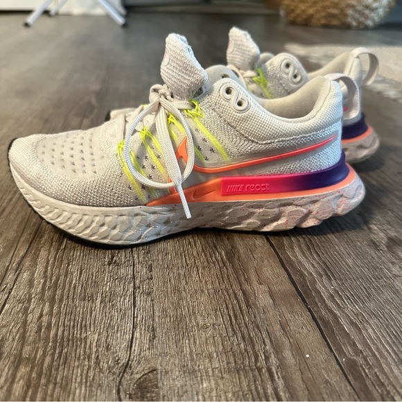 Womens Nike React Infiniti Flyknit Running Shoes - Picture 1 of 5